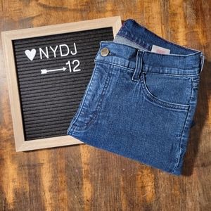 Not Your Daughter's Jeans NYDJ Straight Denim Capris, Size 12